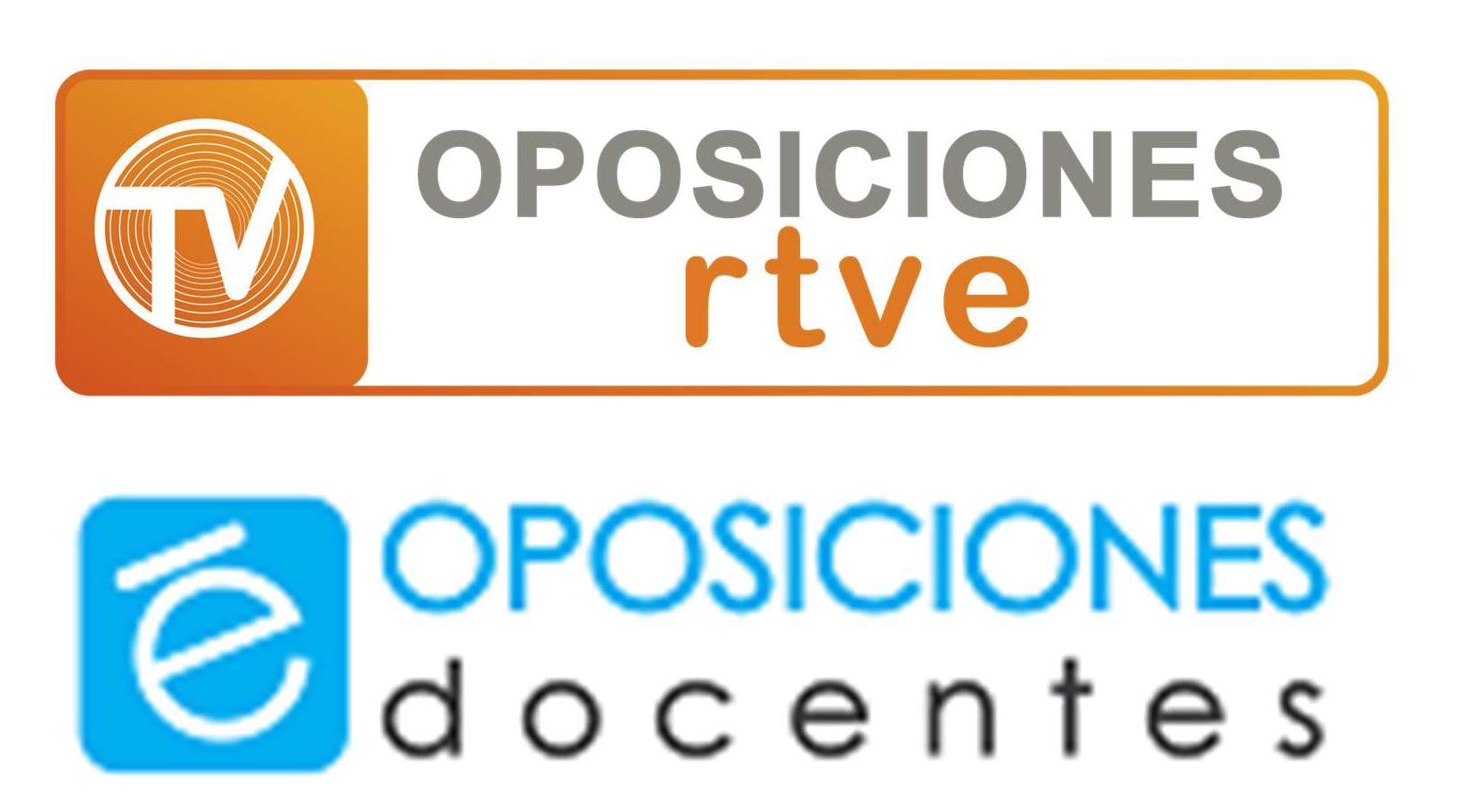 Logos Oposiciones Docentes y RTVE